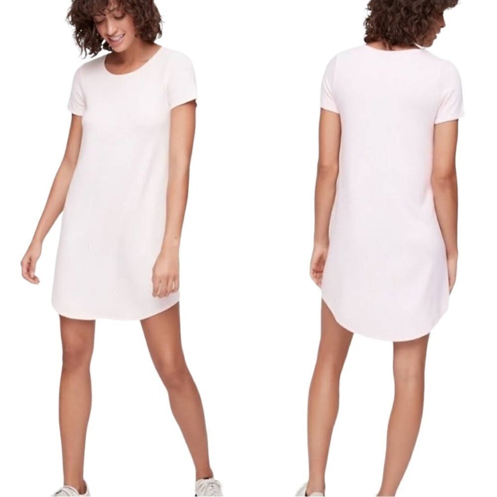 𝅺ARITZIA Wilfred Free Pink Short Sleeve Dress XS